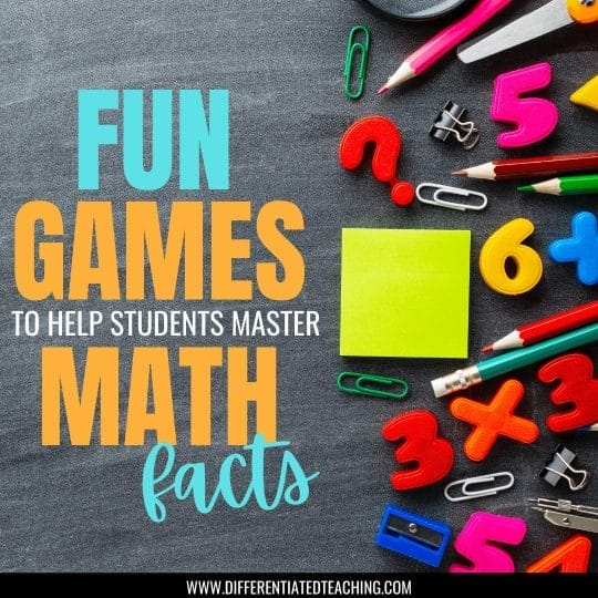 30+ Awesome Online Games for Math Fact Practice - Differentiated Teaching