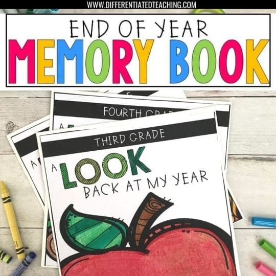 end of year memory books scrapbooks for reflection