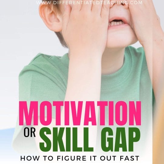 motivation or skill gap - can't do won't do assessment