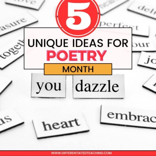 Poetry Month in the Upper Elementary Classroom