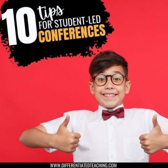 student led conference tips