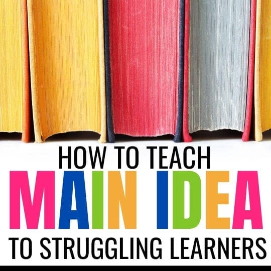 teach main idea