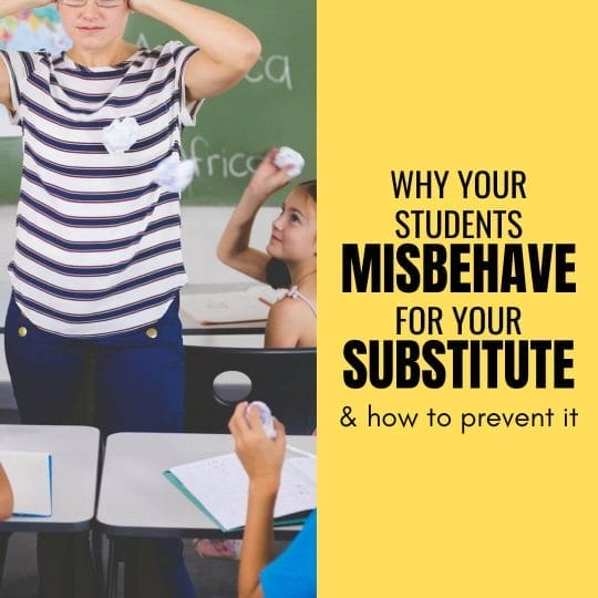 behavior for substitute teacher