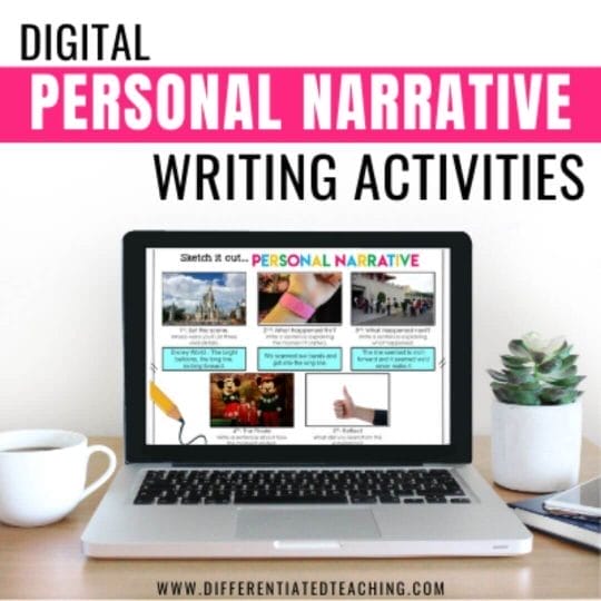 Personal Narrative Writing Activities for Digital Learning