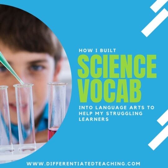 Building Science Vocabulary during Language Arts