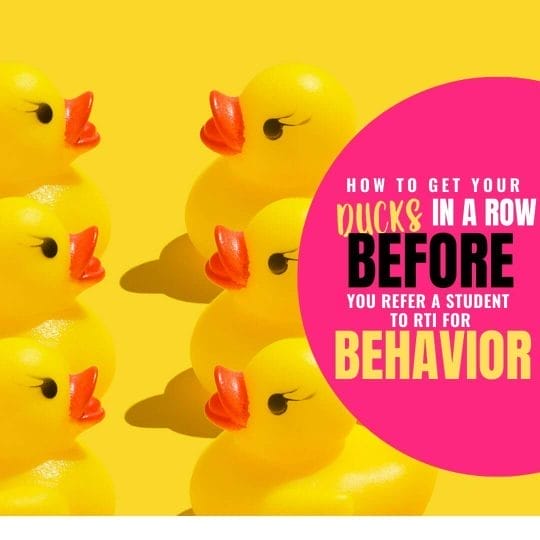 tier 1 behavior intervention