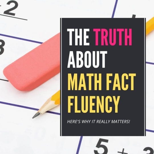 benefits of math fact fluency