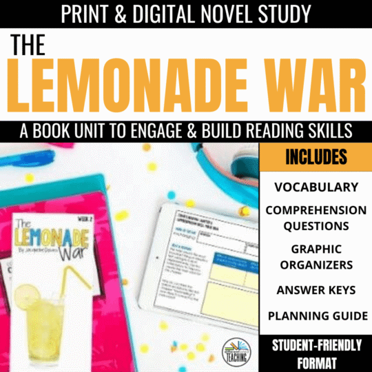 Novel Study unit - The Lemonade War