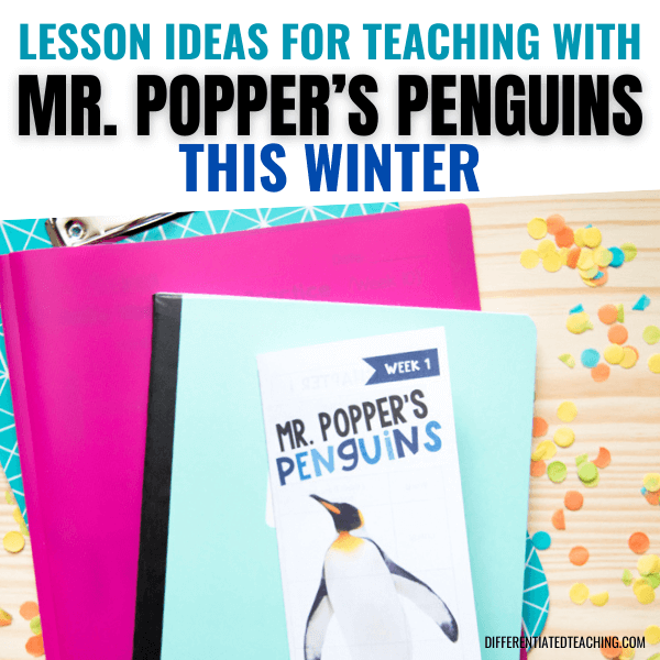 teaching wtih mr poppers penguins this winter