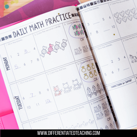 1st grade math spiral review