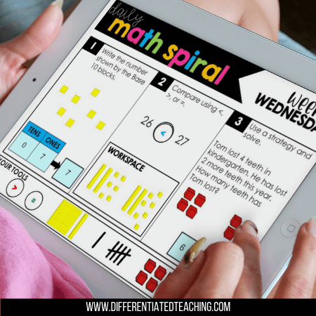 1st grade math spiral review