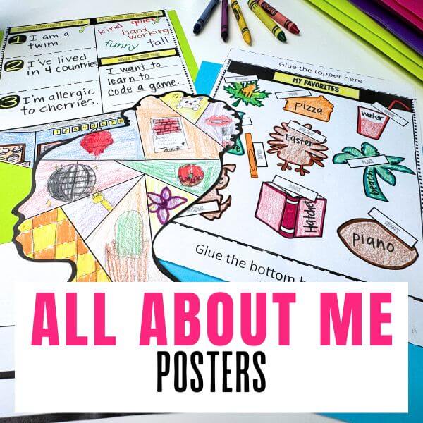 Start the Year with Purpose & Creativity: All About Me Pennant Banner Bulletin Board Craft 1 All About Me Bulletin Board