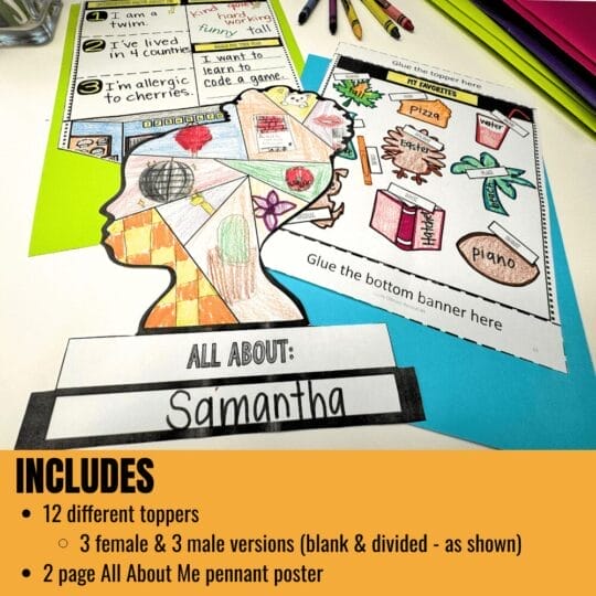 All About Me craft