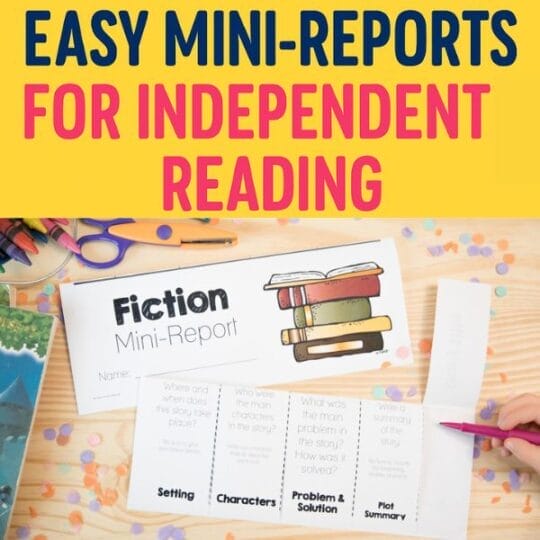 easy genre mini book reports