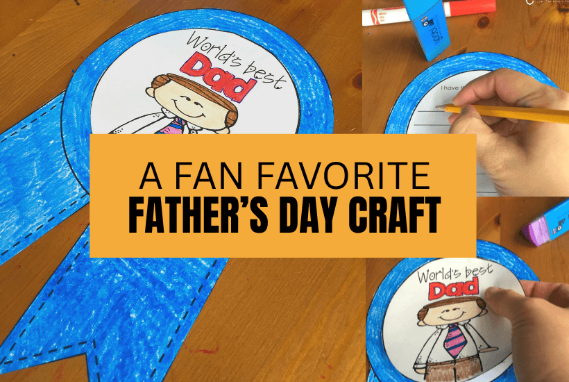 fathers day writing craft for kids
