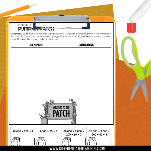 Fall Math Stations That Actually Save You Time (While Still Supporting Real Learning) 2 pumpkin place value fall math center