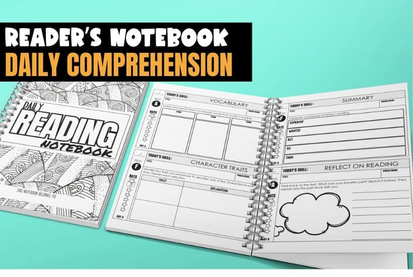 180 Days of Open-Ended Reading Comprehension Questions—Done for You 1 readers notebook
