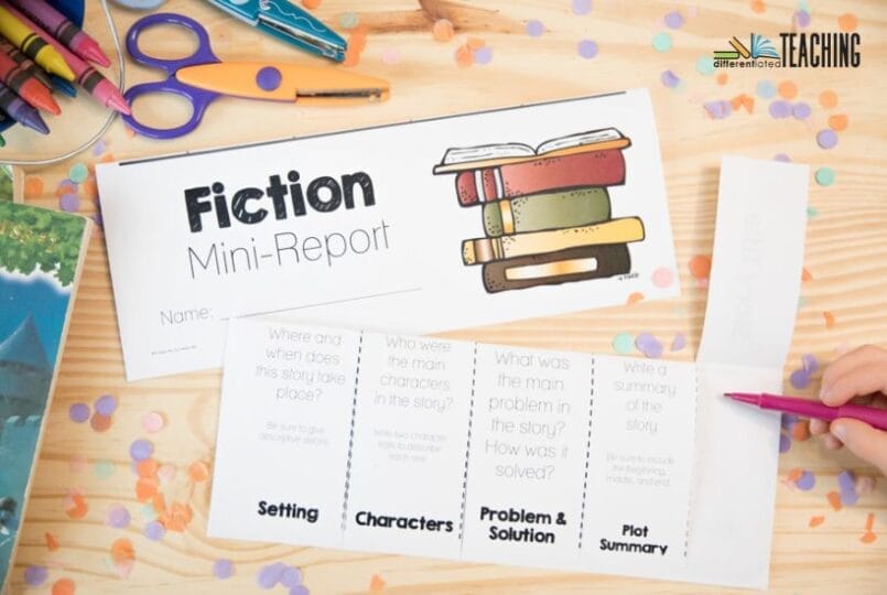 easy book report template for grades 2-4