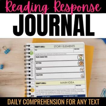 independent reading response notebook