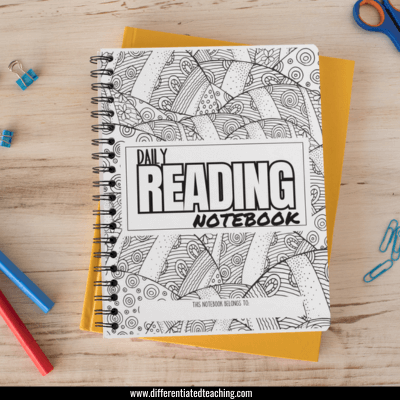 reading response notebook