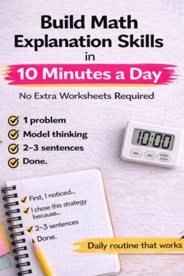 10 min math explain math thinking,math constructed response,open ended math questions