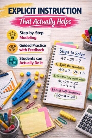 explicit instruction in math
