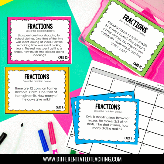 Why Fractions Are So Hard for Students (And What Actually Helps) 7 fraction story problem task cards