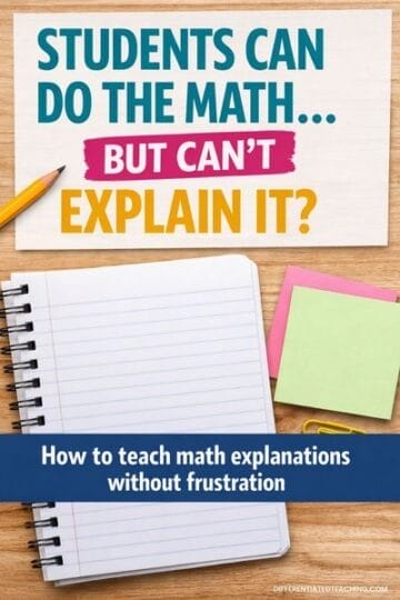 teach students to explain math thinking
