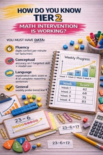 how to monitor tier 2 progress in math
