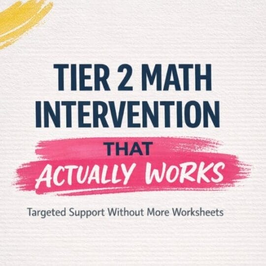 Tier 2 math interention