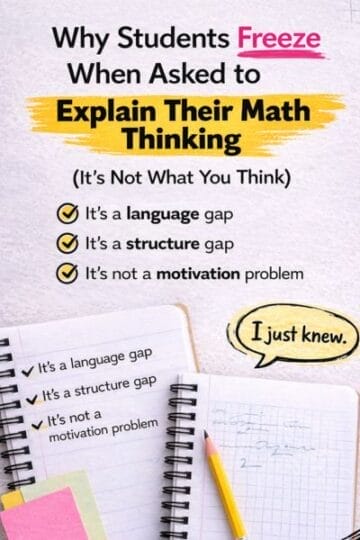 open ended math explanations
